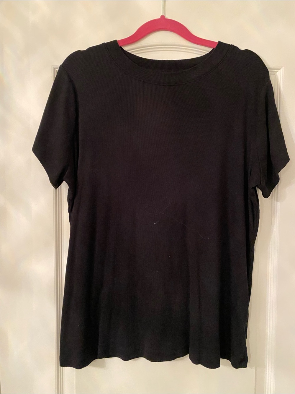 a new day Black Short Sleeve Crewneck Tee